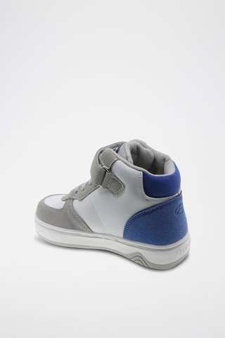Hoge Sneakers - Wit, blauw en grijs