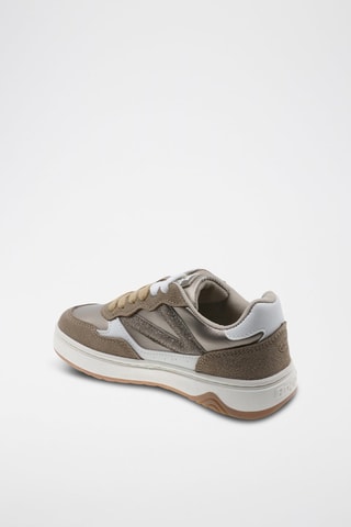 Sneakers - Wit en bruin