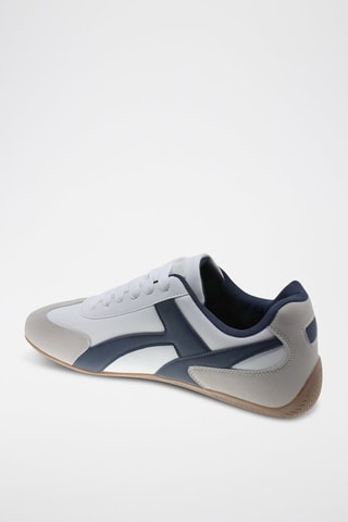 Sneakers - Wit en marineblauw