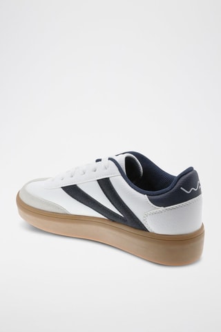 Sneakers - Wit en marineblauw