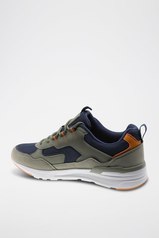 Sneakers - Marineblauw en groen