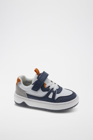 Sneakers - Wit en Marineblauw - Wit en marineblauw