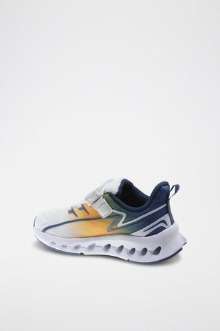 Sneakers - Marineblauw en wit - Oranje, blauw en wit