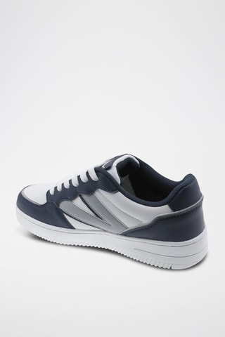 Sneakers - Marineblauw en wit