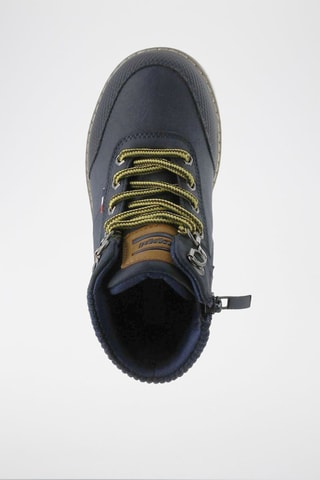 Enkellaarzen - Bruin, blauw en wit