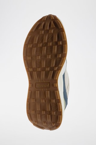 Sneakers - Wit, beige en blauw
