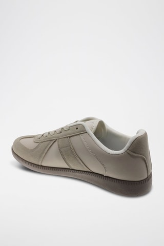 Nubuck Sneakers - Bruin en grijs