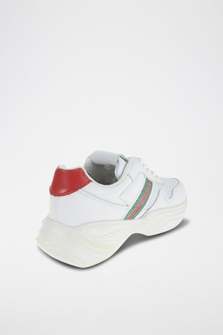 Sneakers - Groen, wit en rood