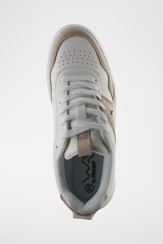 Platform Sneakers - Wit en bruin