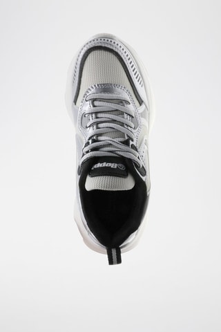Sneakers - Wit, zwart en zilverkleurig
