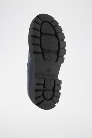 Mary Janes met Plateauzool - Blauw