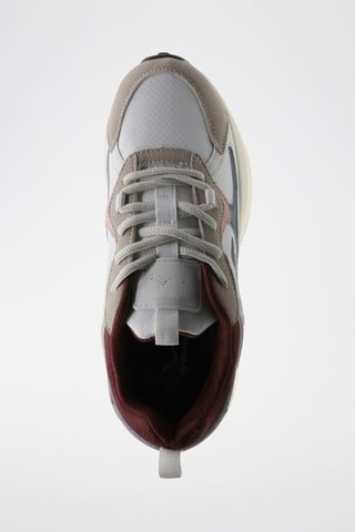 Sneakers - Wit, rood en bruin