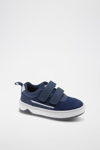 Baskets en cuir - Bleu marine
