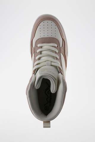 Hoge Sneakers - Bruin, wit en roze
