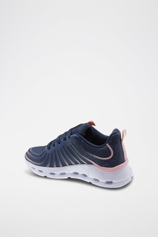 Sneakers - Marineblauw - Blauw en roze