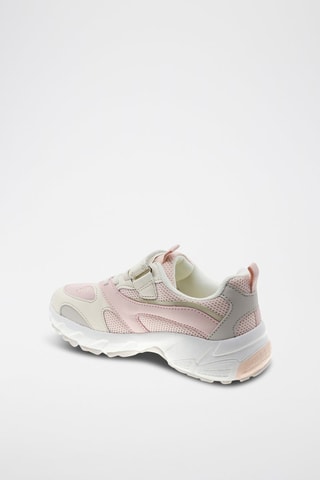 Sneakers - Ecru - Wit, roze en grijs