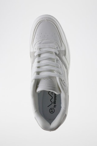 Platform Sneakers - Wit en grijs
