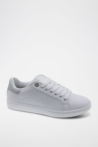 Sneakers - Wit - Wit en zilverkleurig