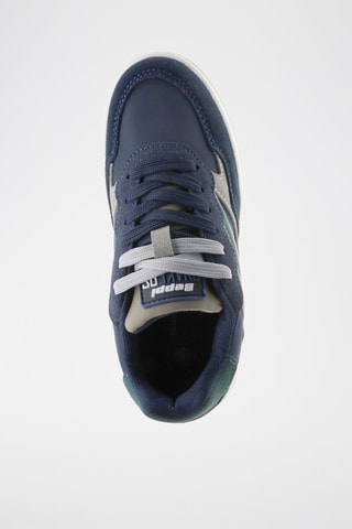 Baskets - Bleu, vert et gris