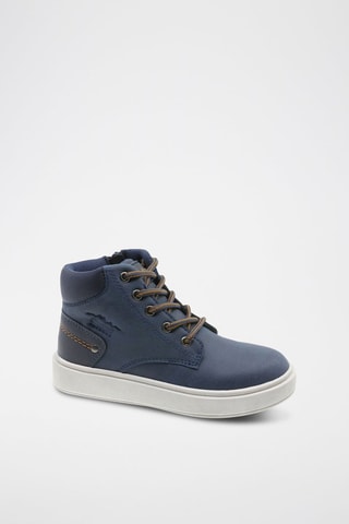 Baskets montantes - Bleu et marron