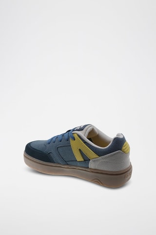 Baskets - Bleu, jaune et gris