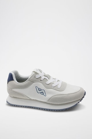 Sneakers - Wit - Wit en blauw