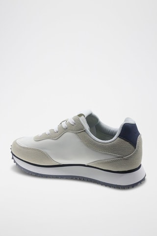 Sneakers - Wit - Wit en blauw