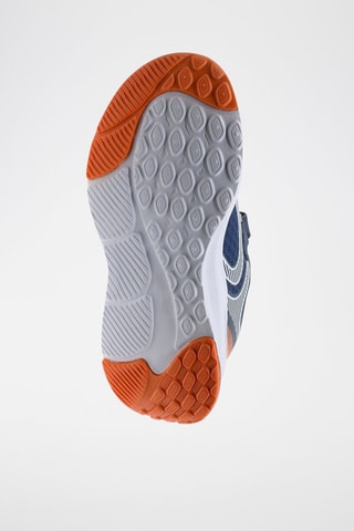 Baskets - Blanc, orange et bleu