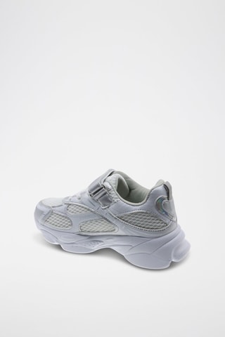 Sneakers - Wit, zilverkleurig en grijs