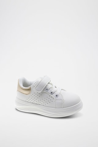 Sneakers - Wit en goudkleurig