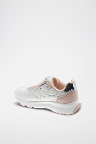 Sneakers - Wit - Wit, zilverkleurig en roze
