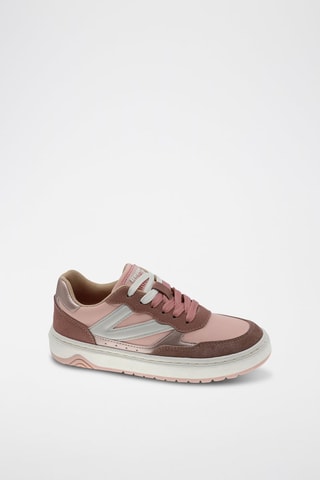 Sneakers - Wit, bruin en roze