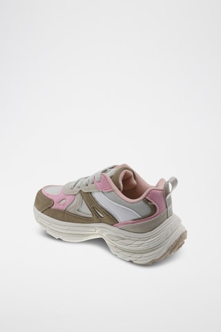 Sneakers - Beige, roze en grijs