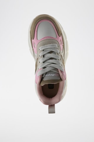 Sneakers - Beige, roze en grijs