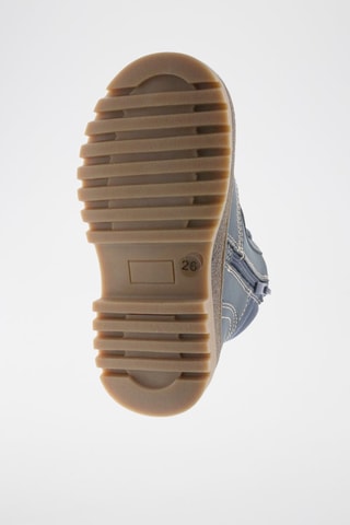 Enkellaarzen - Beige en blauw