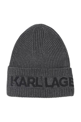 Gorro y cuello - Gris oscuro - Karl Lagerfeld