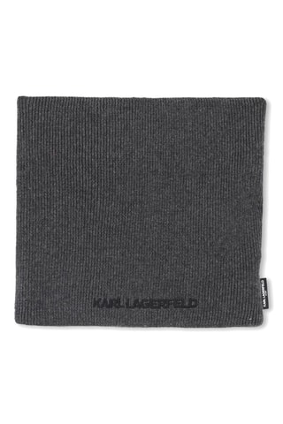 Gorro y cuello - Gris oscuro - Karl Lagerfeld