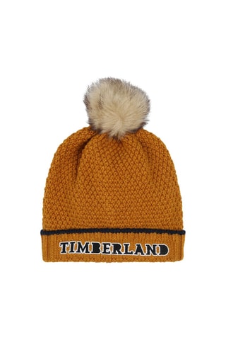 Gorro con borla - Mostaza - Timberland