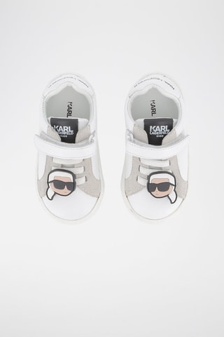 Zapatillas de piel - Blanco - Karl Lagerfeld