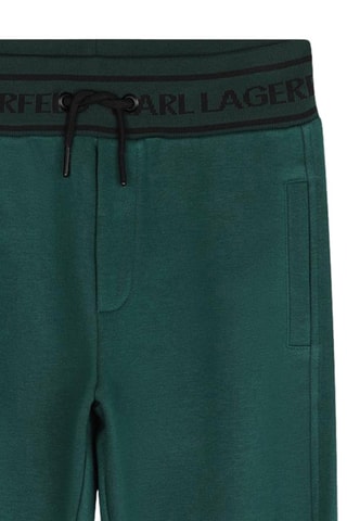 Pantalón de chándal de algodón orgánico - Verde oscuro - Karl Lagerfeld