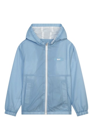 Cortavientos con capucha - Azul - DKNY