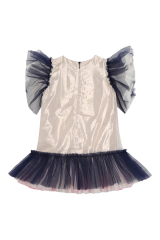 Vestido - Crudo y negro