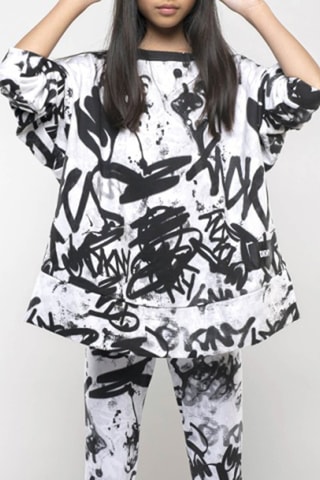 Vestido 2 en 1 - Negro y blanco - DKNY