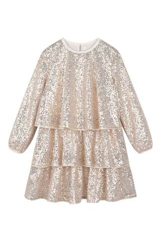 Vestido avolantado - Dorado - Billieblush