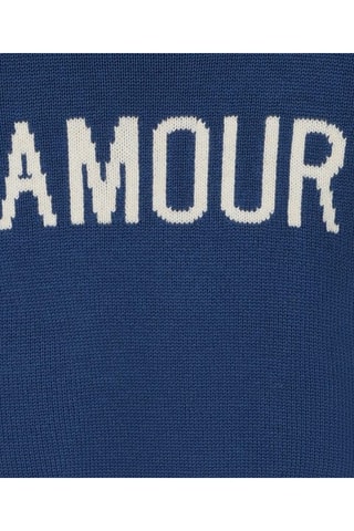 Vestido jersey de lana - Azul marino - Zadig