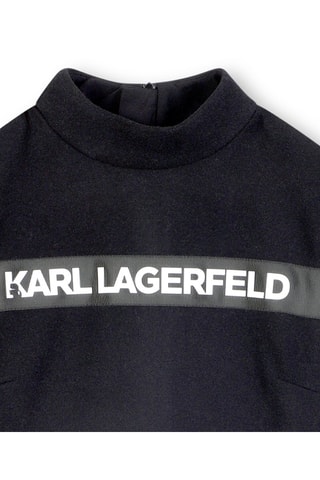 Vestido de lana - Negro - Karl Lagerfeld