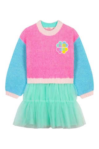Vestido efecto doble prenda - Rosa - Billieblush
