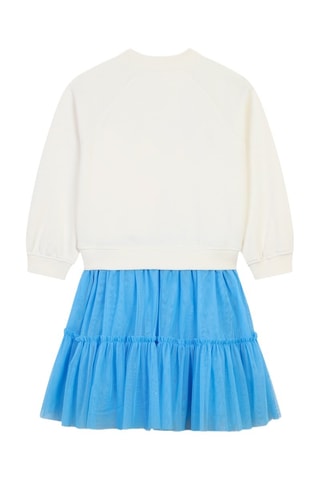 Vestido efecto doble prenda - Blanco - Billieblush
