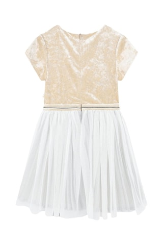 Vestido bimateria - Dorado - Billieblush