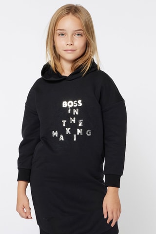 Vestido sudadera con capucha - Negro - Boss